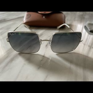 Classic 1971 Ray Bans with purple polarized lenses